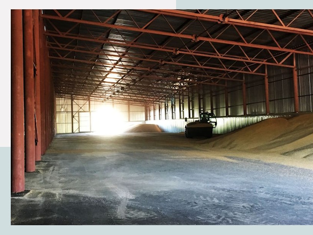 Строительство зернохранилищ в Полевской