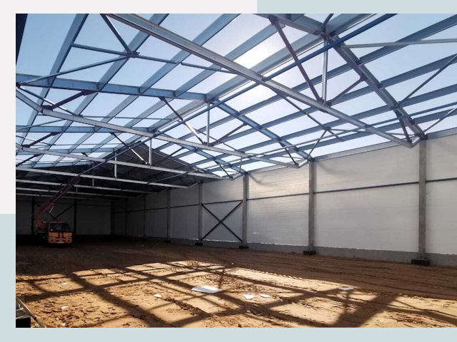 Строительство сенохранилищ в Полевской