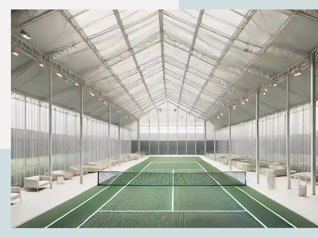 Строительство теннисных кортов в Полевской