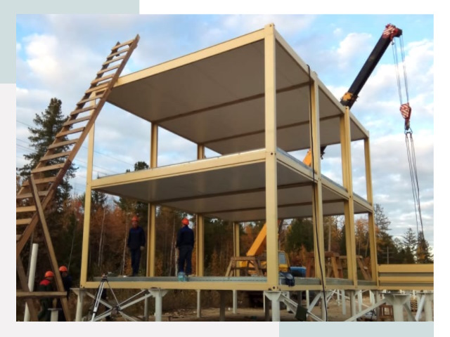 Строительство модульных здания Полевской