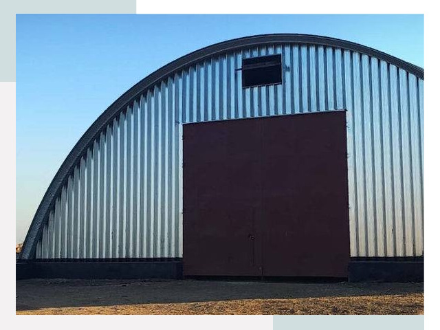 Бескаркасные ангары в Полевской