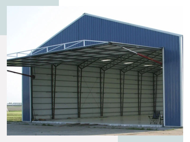 Прямо стенные ангары в Полевской