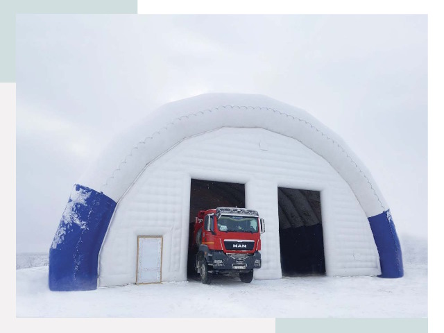 Мобильные ангары в Полевской