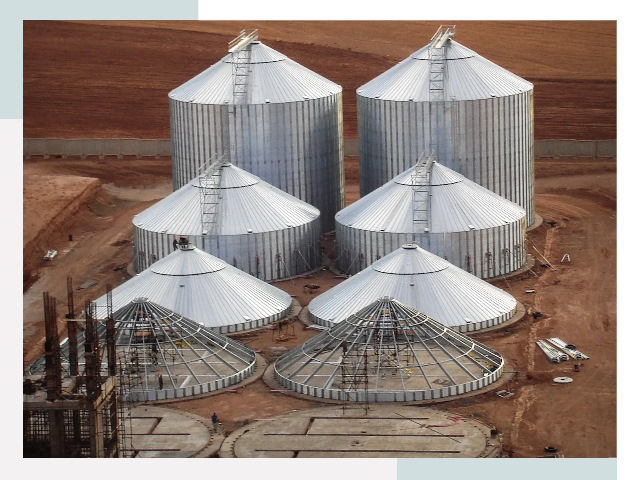 Строительство зерновых силосов в Полевской