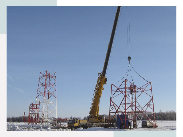 Монтаж вышек связи в Полевской