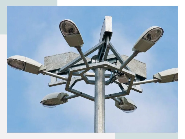 Монтаж осветительных мачт в Полевской