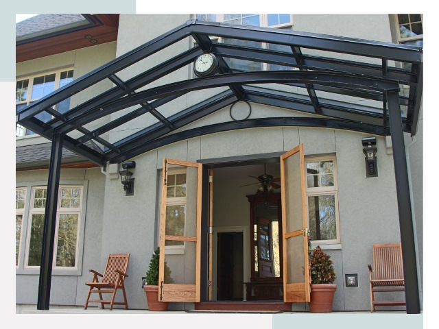 Козырьки металлические в Полевской