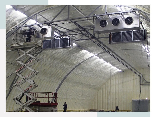 Оснащение ангаров в Полевской