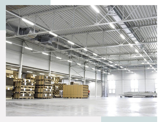 Освещение ангаров в Полевской