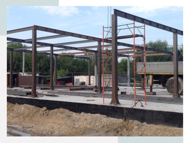 Фундамент для ангаров в Полевской