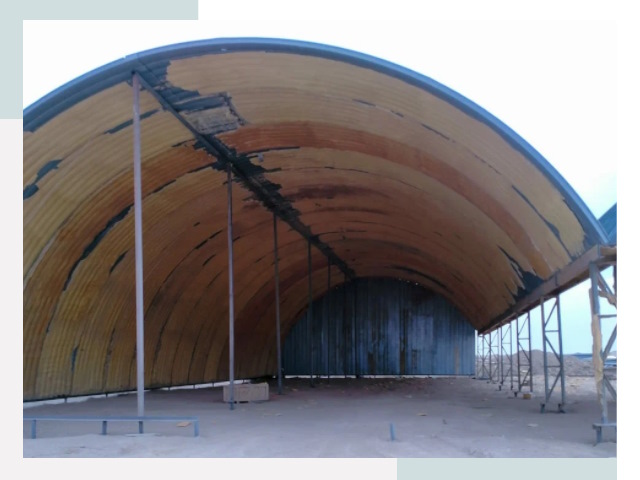 Реконструкция ангаров в Полевской