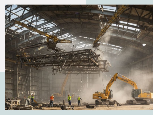 Демонтаж ангаров в Полевской от 616 руб. за м²