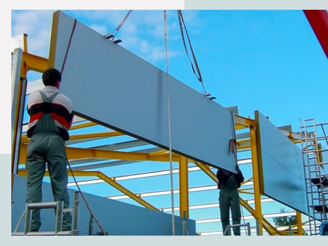 Монтаж сэндвич-панелей в Полевской от 616 руб.